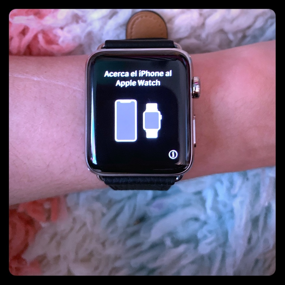 APPLE WATCHseries3-42mm-stainless steelGPScellular